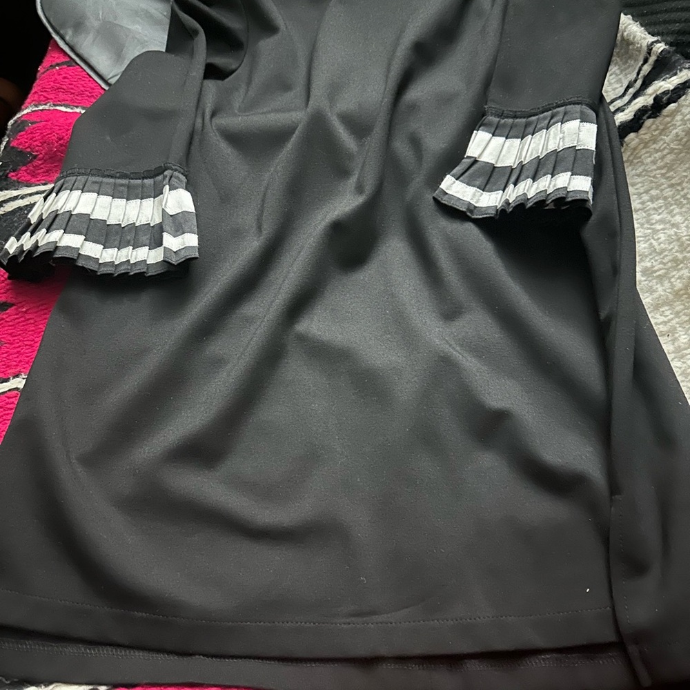 Black spandex material  blouse